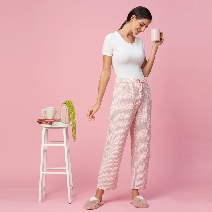 Women The Beach Company Nightwear | Crinkle Lounge Pj Trousers