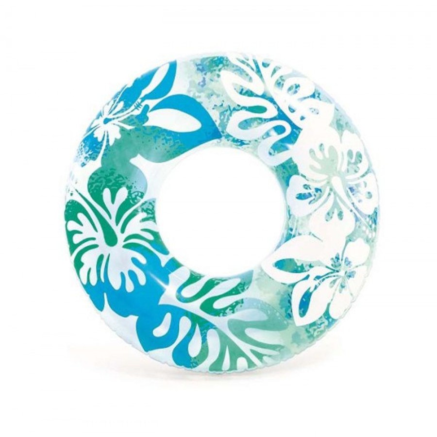 Kids The Beach Company Swim Rings & Seats | Tropical Pool Tube Blue