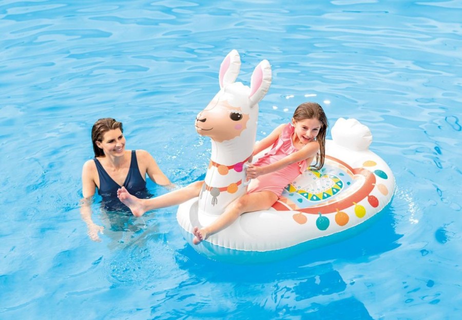 Kids The Beach Company Pool Floats & Games | Cute Llama Ride-On