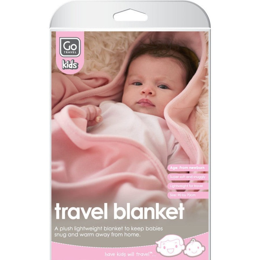 Kids Design Go Kids' Travel Needs | Baby Travel Blanket Pink