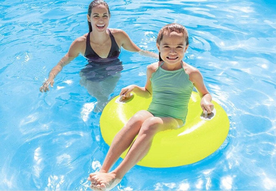 Kids The Beach Company Pool Floats & Games | Yellow Neon Pool Tube