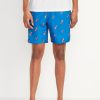 Men Old Navy Swimwear And Board Shorts | Parrot Printed Swim Shorts Blue