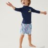 Kids Marks & Spencer Swimsuits For Boys | 2Pc Surfboard Swim Set Blue Mix