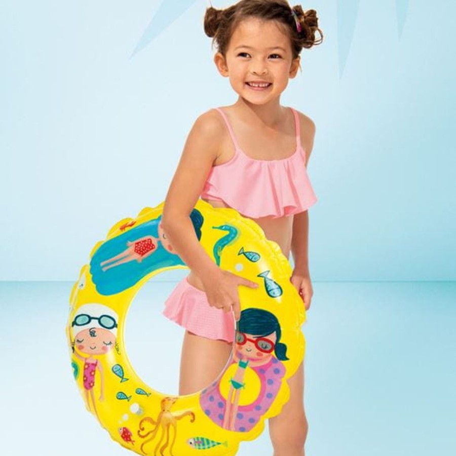 Kids The Beach Company Pool Floats & Games | Transparent Inflatable Swim Ring