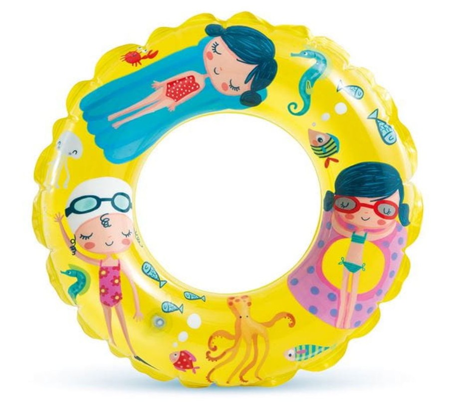 Kids The Beach Company Pool Floats & Games | Transparent Inflatable Swim Ring