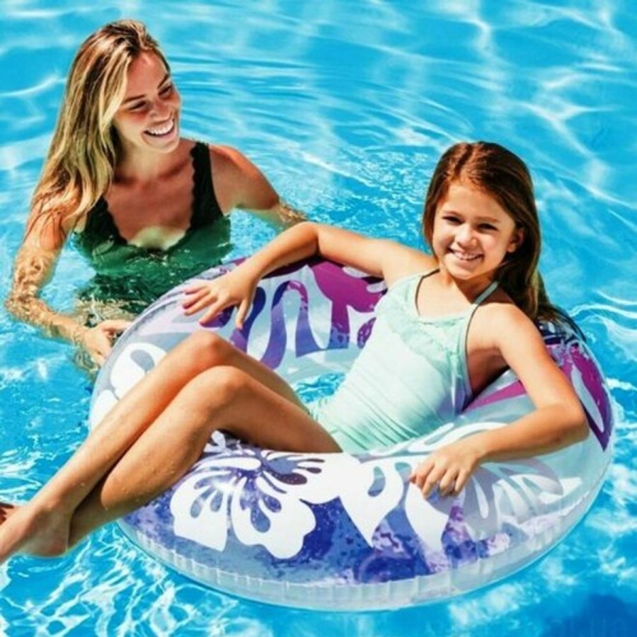 Kids The Beach Company Pool Floats & Games | Tropical Pool Tube Purple