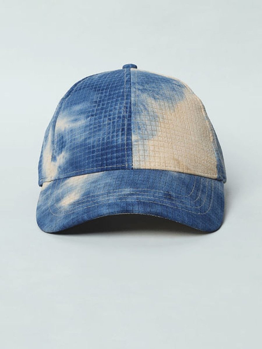 Women ONLY Beach Hats | Blue Tie Dye Baseball Cap