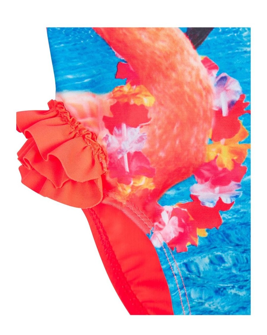 Kids Mothercare Swimsuits For Girls | Girls Tropical Swimsuit Flamingo