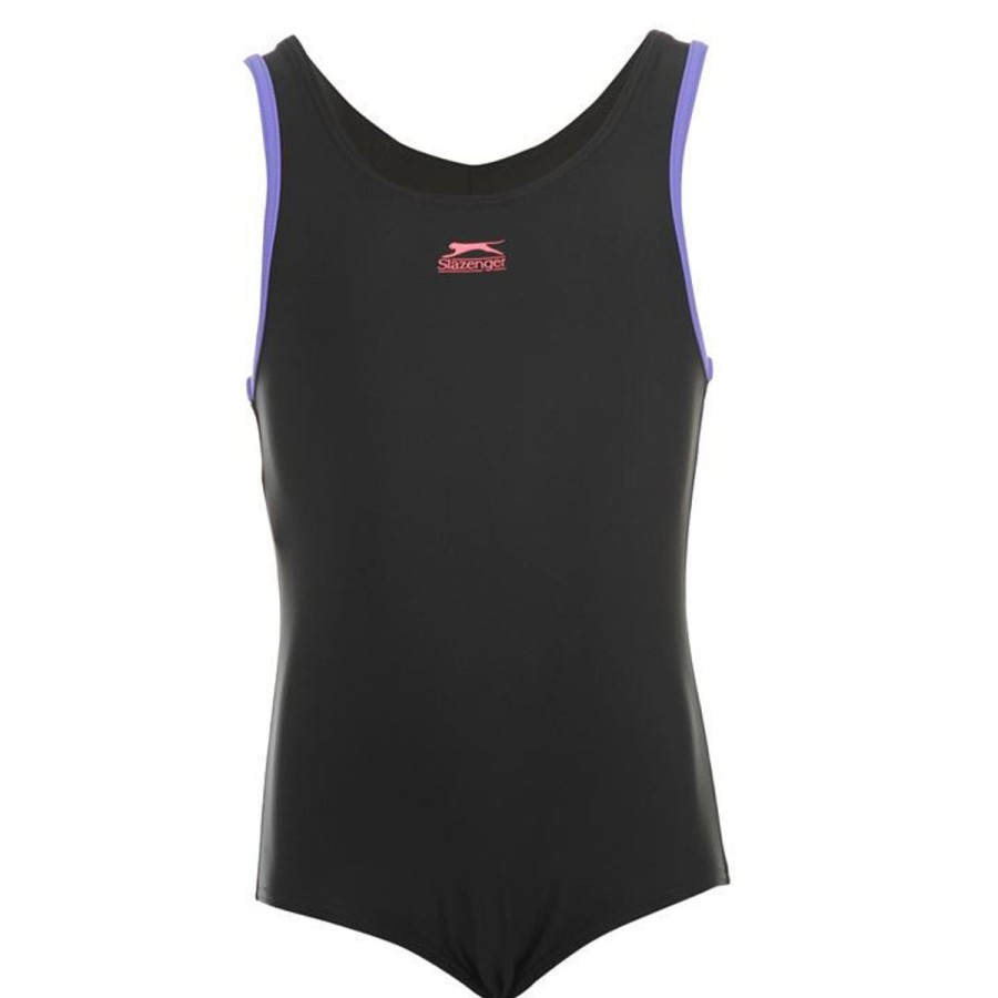 Kids SLAZENGER Swimsuits For Girls | Slazenger Basic Suit Black