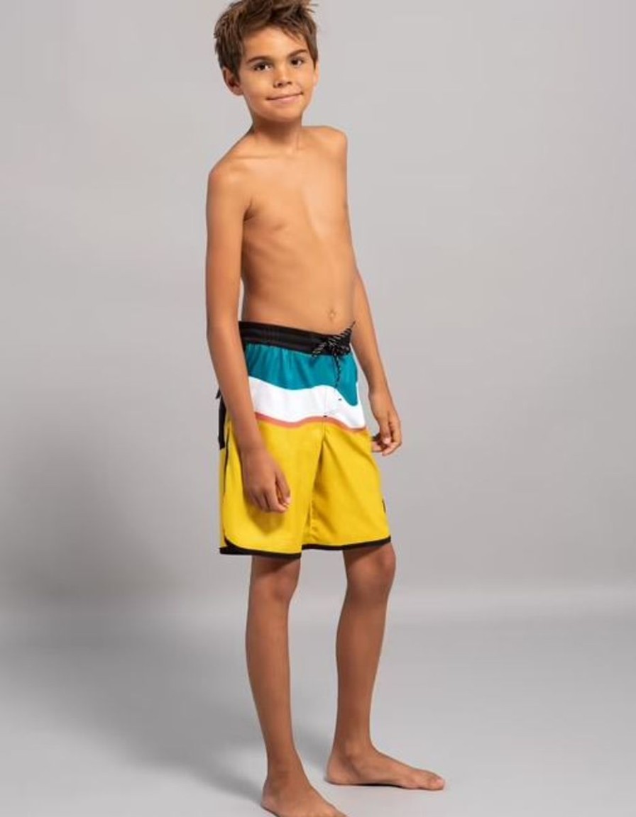 Kids Decathlon Swimsuits For Boys | Color Block Swimming Shorts