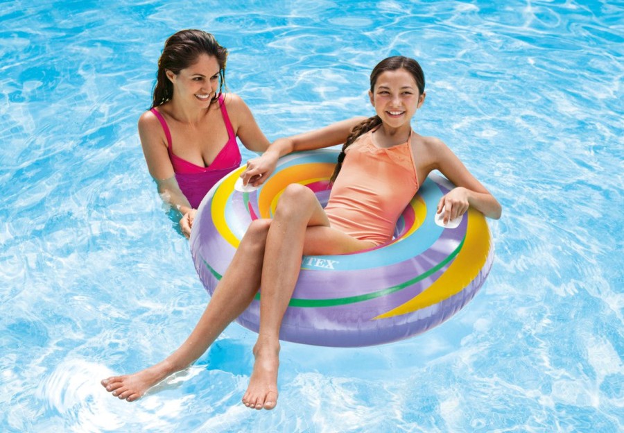 Kids The Beach Company Pool Floats & Games | Swirly Whirly Inflatable Pool Tube 36" Lilac