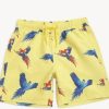 Kids Marks & Spencer Swimsuits For Boys | Macaw Printed Swim Shorts Yellow