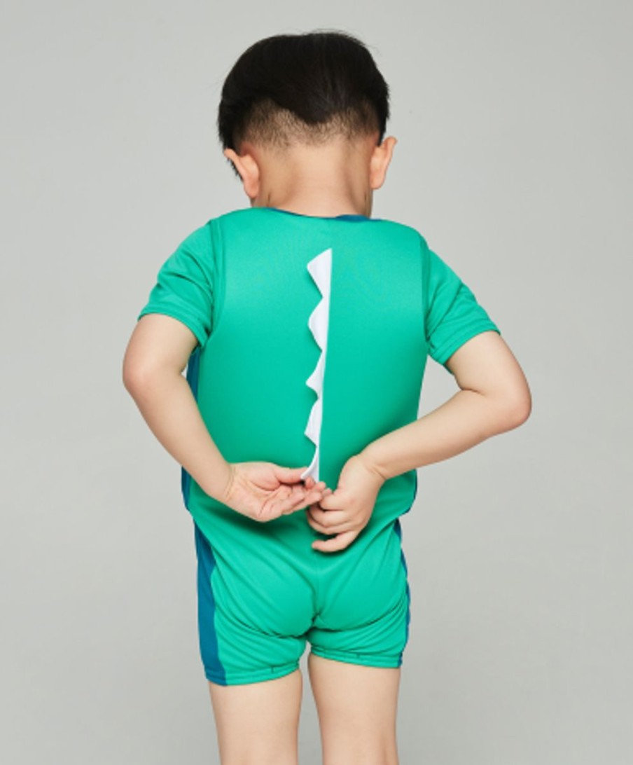 Kids Speedo Swimsuits For Toddlers | Speedo Croc Float Suit Cosmos/Emerald/Aqua Mint