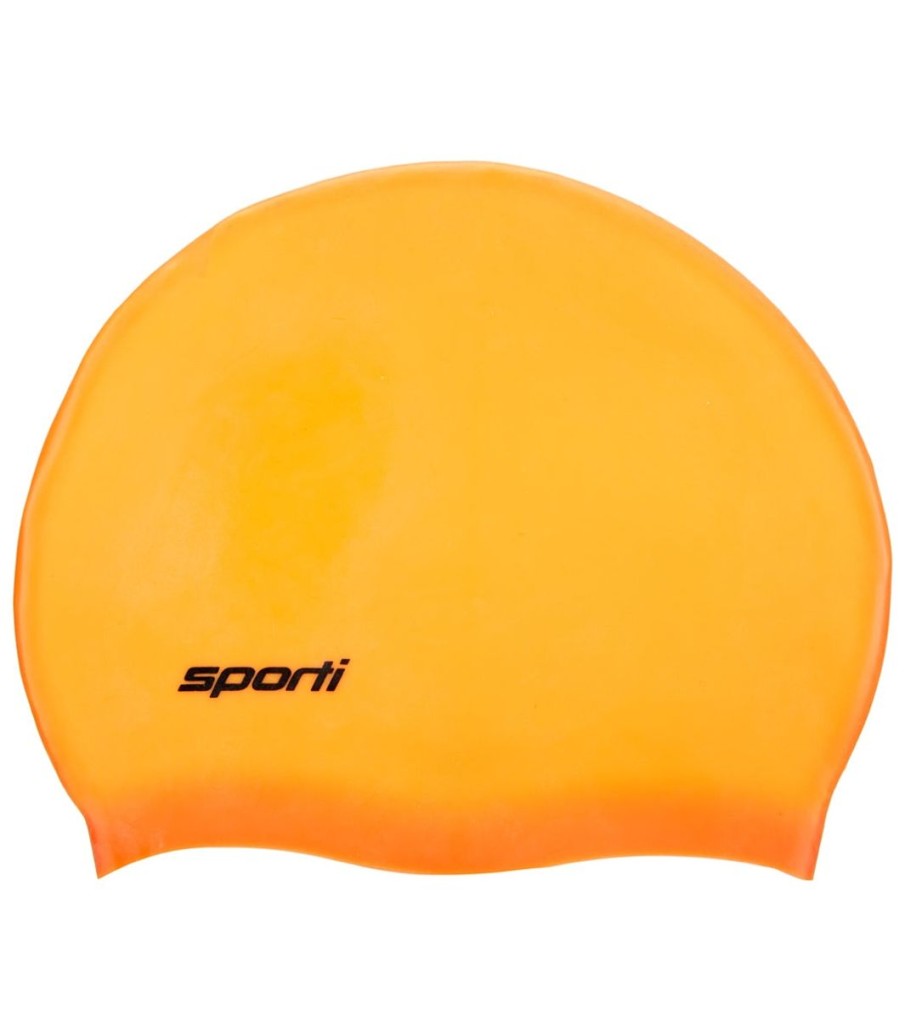 Kids Sporti Swimming Caps | Kids Silicone Swim Cap Orange