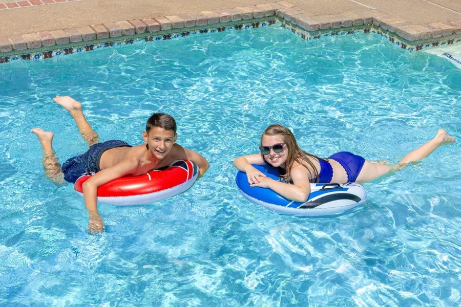 Kids Poolmaster Pool Floats & Games | Racing Saucers Inflatable Pool Float (2-Pack)