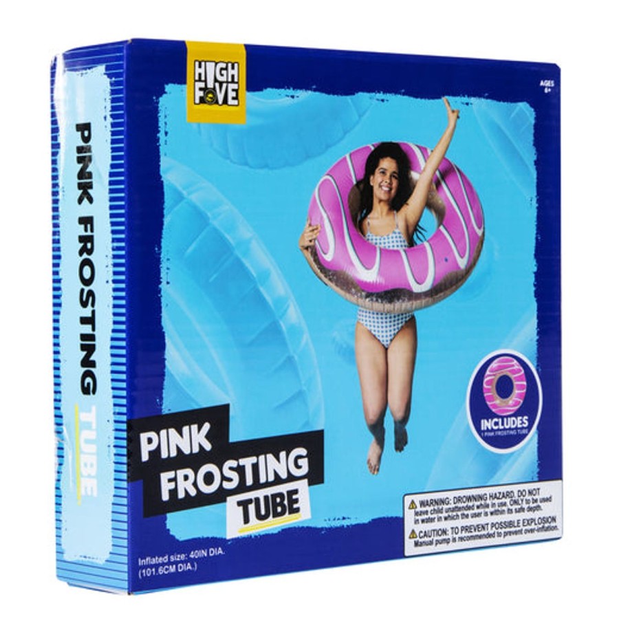 Kids HIGHFIVE Pool Floats & Games | Pink Frosting Donut Tube