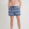 Men Tu Swimwear And Board Shorts | Geometric Leaf Print Swim Shorts