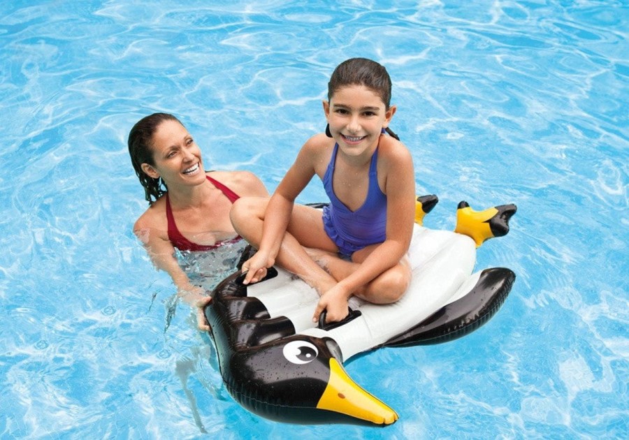 Kids The Beach Company Pool Floats & Games | Penguin Floating Mattress