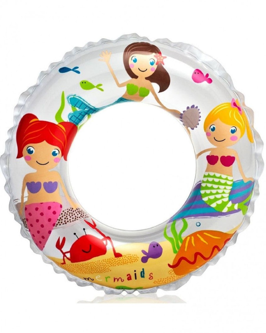 Kids The Beach Company Swim Rings & Seats | Ocean Reef Transparent Rings White