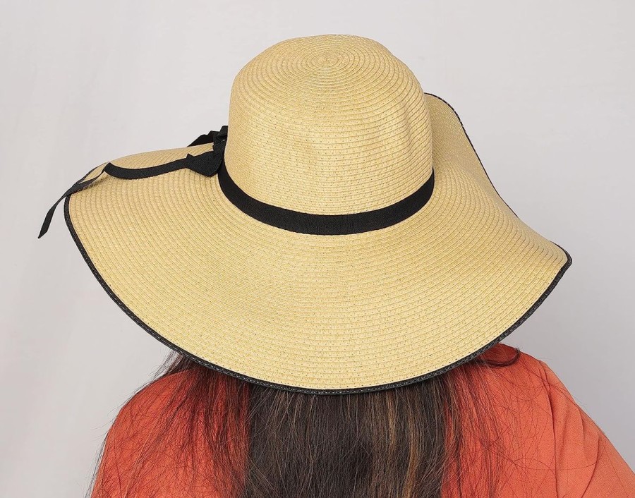 Women The Beach Company Beach Hats | Summer Sun Beach Straw Hat (2 Colors) White