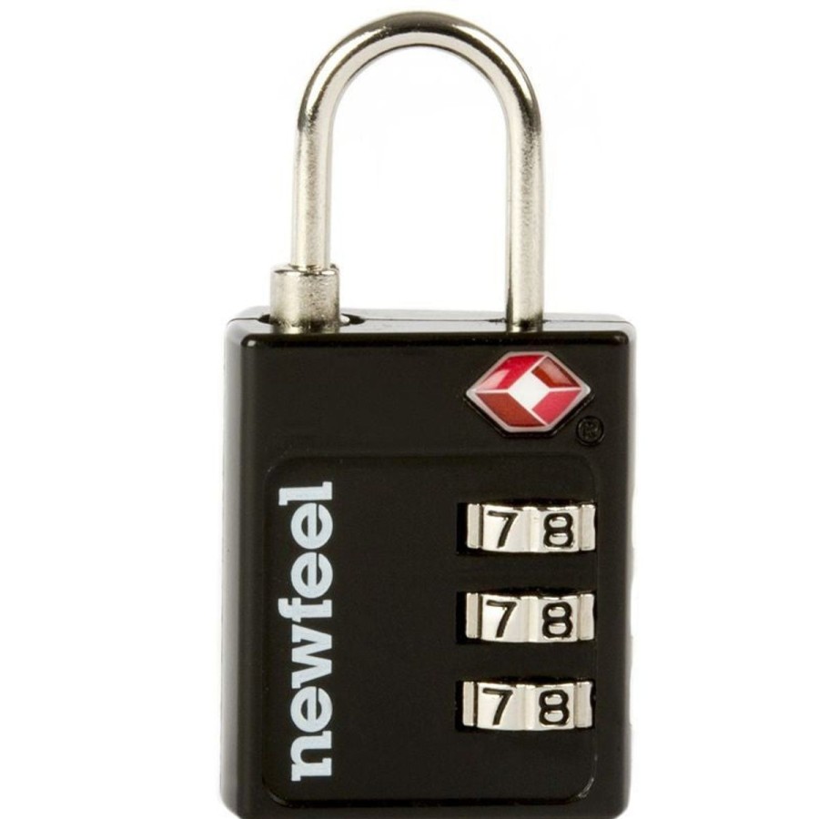 Women Decathlon Travel Accessories | Tsa Combination Padlock - Black