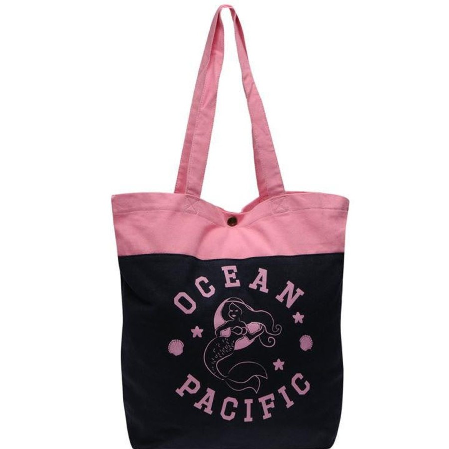 Women OCEAN PACIFIC Bags & Totes | Ocean Pacific Pink Printed Tote Orange/Black