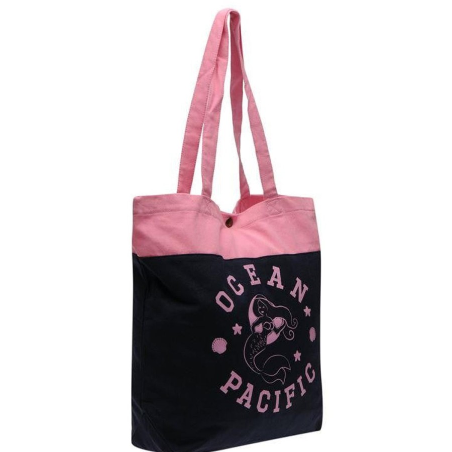 Women OCEAN PACIFIC Bags & Totes | Ocean Pacific Pink Printed Tote Orange/Black