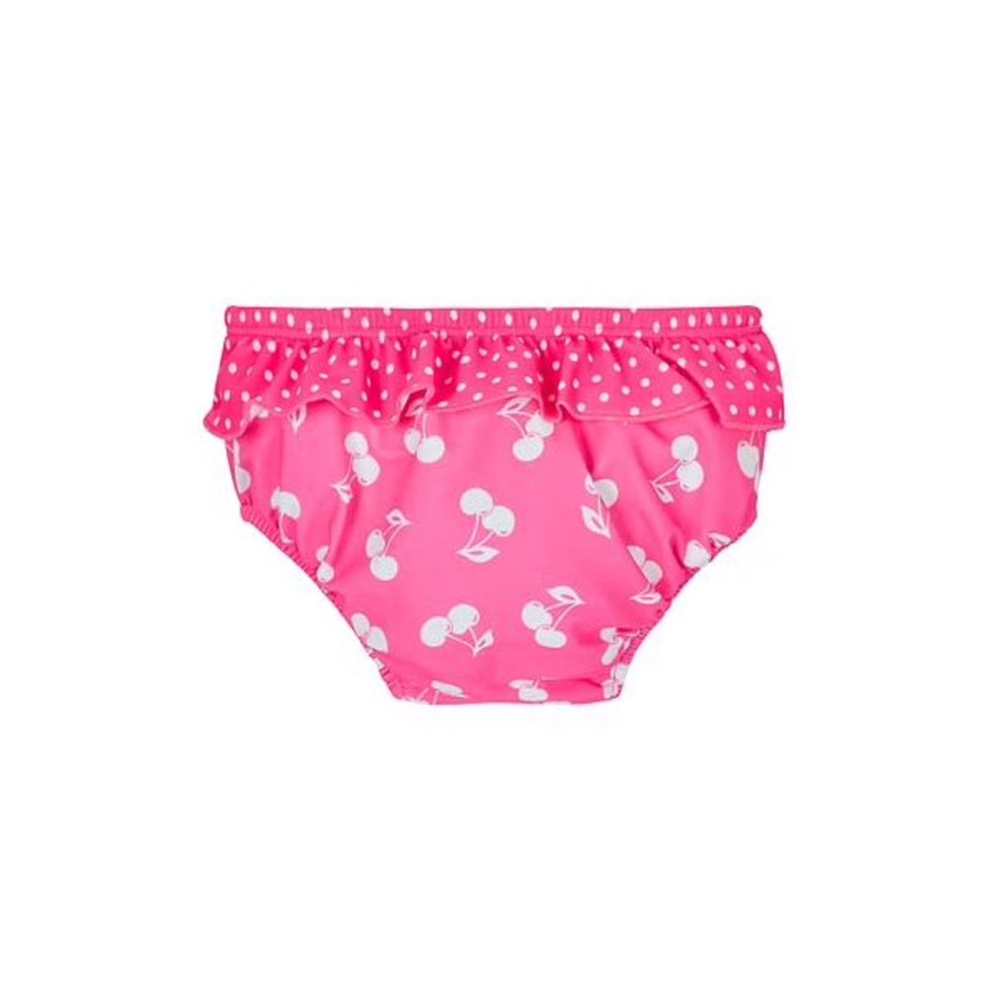 Kids Mothercare Swimsuits For Girls | Girls Cherry Swim Nappy Pink