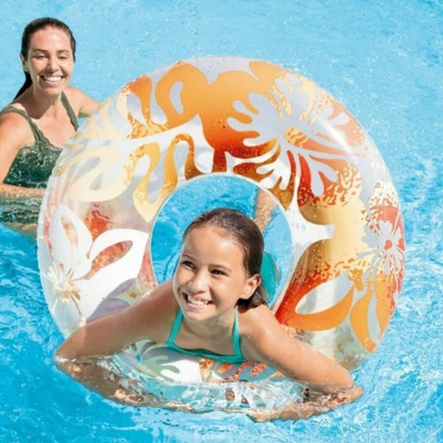 Kids The Beach Company Pool Floats & Games | Tropical Pool Tube Yellow