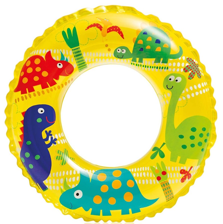 Kids The Beach Company Pool Floats & Games | Ocean Reef Transparent Ring Yellow