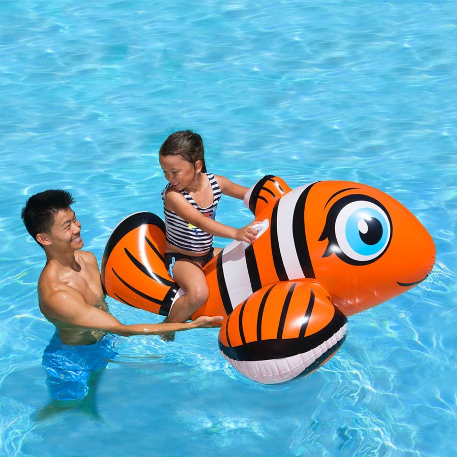 Kids Poolmaster Pool Floats & Games | Clown Fish Rider