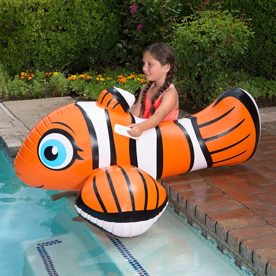 Kids Poolmaster Pool Floats & Games | Clown Fish Rider