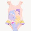 Kids Marks & Spencer Swimsuits For Girls | Dolphin Frill Swimsuit Pink