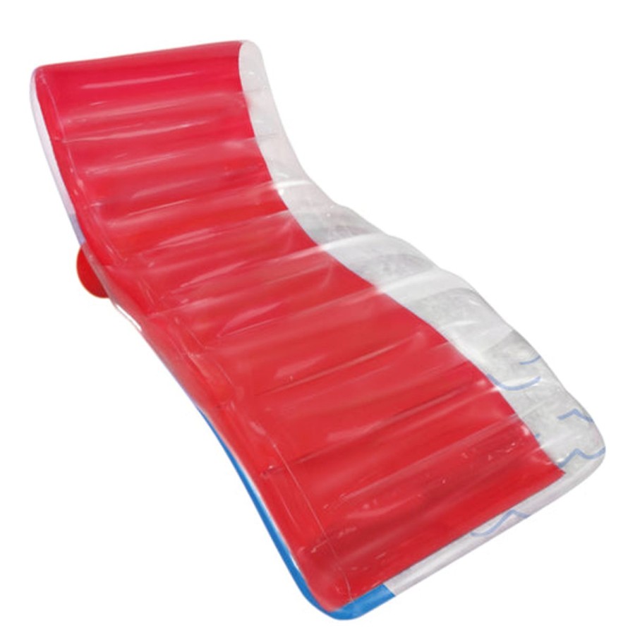 Kids HIGHFIVE Pool Floats & Games | Wave Lounger Pool Float Red