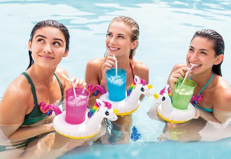 Pool Fun The Beach Company | Unicorn Inflatable Drink Holders (Pack Of 3)