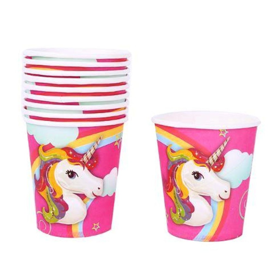 Pool Fun The Beach Company | Unicorn Paper Glasses (Pack Of 10)