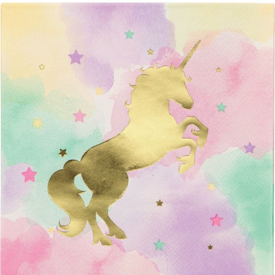 Pool Fun The Beach Company | Unicorn Sparkle Lunch Napkin (Pack Of 16)