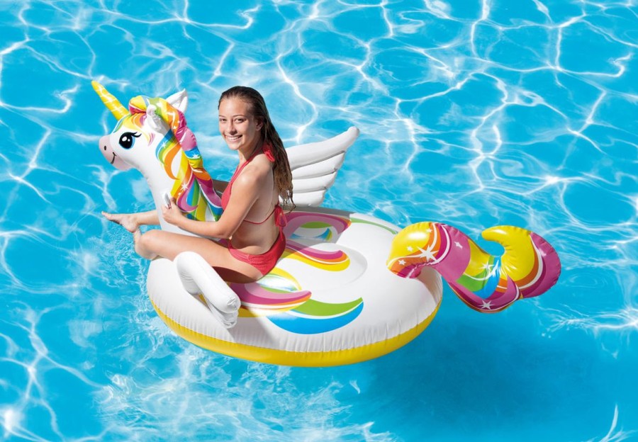 Kids The Beach Company Pool Floats & Games | Unicorn Ride-On Pool Float