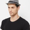 Men The Beach Company Hats | Classic Fedora Hat - Grey