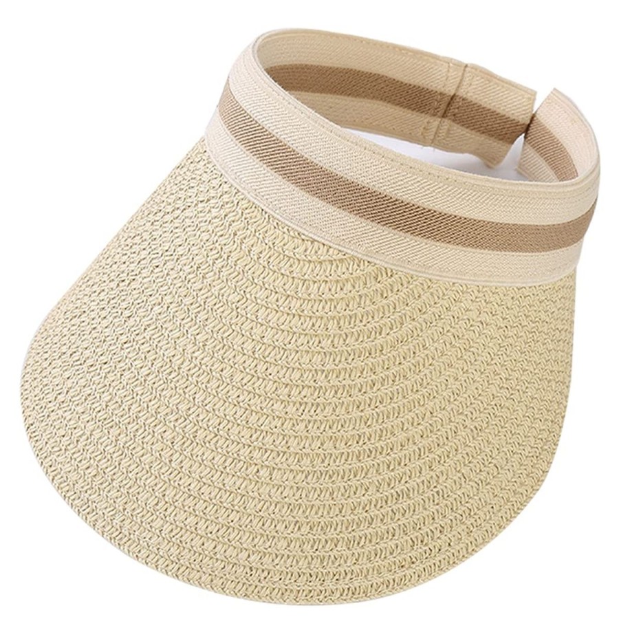 Women The Beach Company Beach Hats | Beige Visor Hat