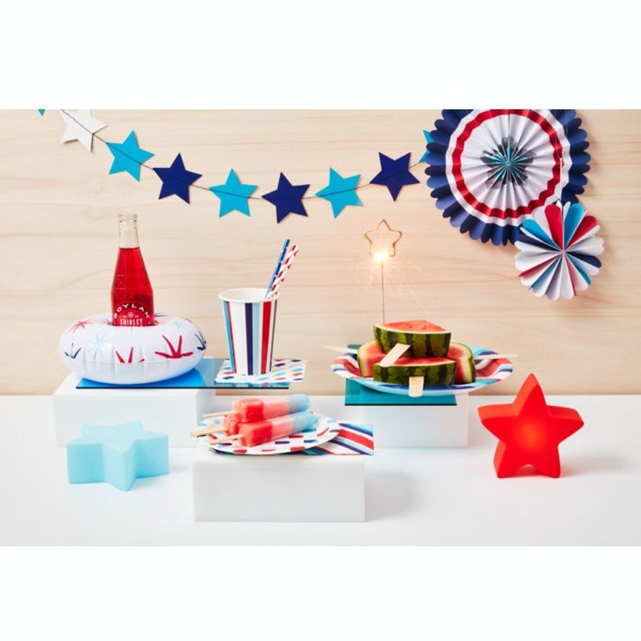 Pool Fun H for Happy™ | Americana Popsicle Lunch Plates (18Pc) Multi