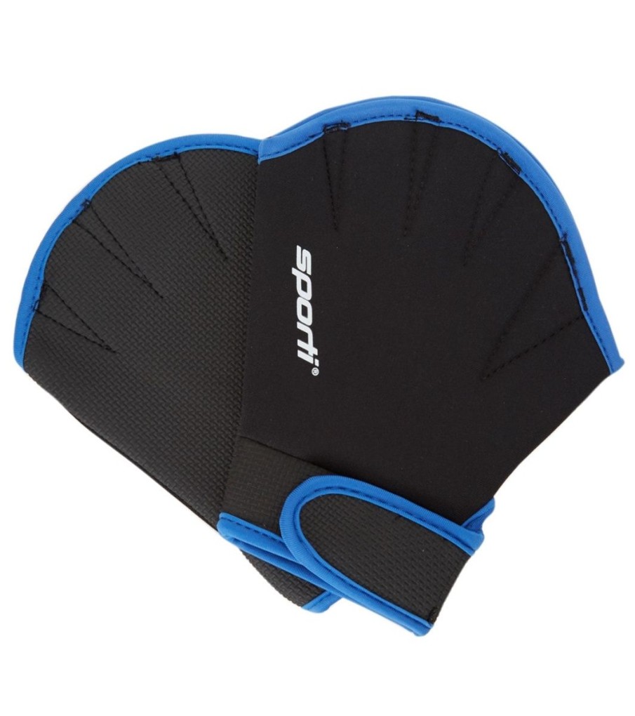 Swim Equipment Sporti | Neoprene Webbed Fitness Gloves Black