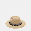 Women The Beach Company Beach Hats | Sandy Point Banded Straw Hat Beige