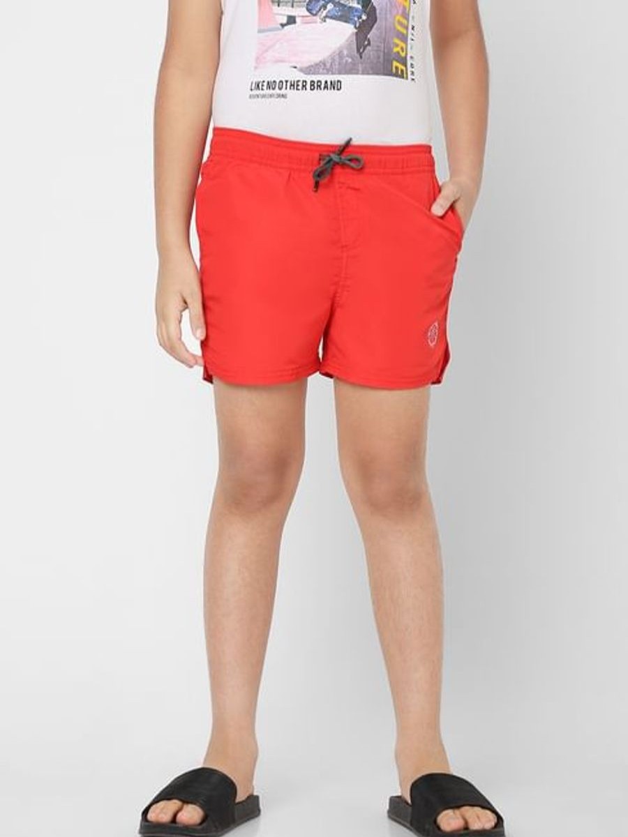 Kids JACK & JONES Swimsuits For Boys | Red Swim Shorts