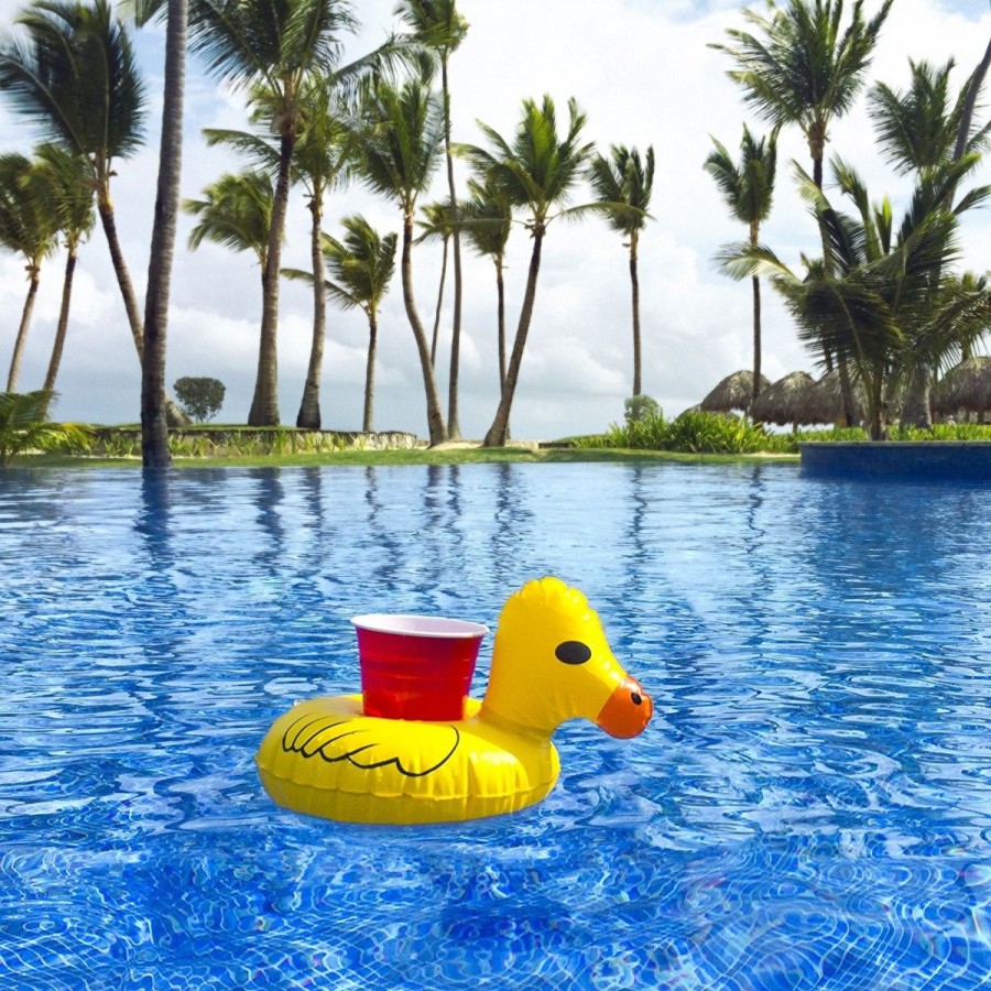 Pool Fun The Beach Company | Duck Inflatable Drink Holder (Pack Of 2)