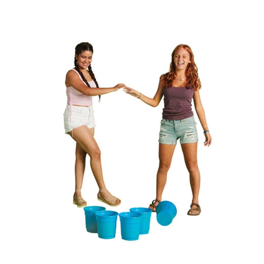 Kids HIGHFIVE Pool Floats & Games | Pong Game 6-Cup Set & Ball Blue