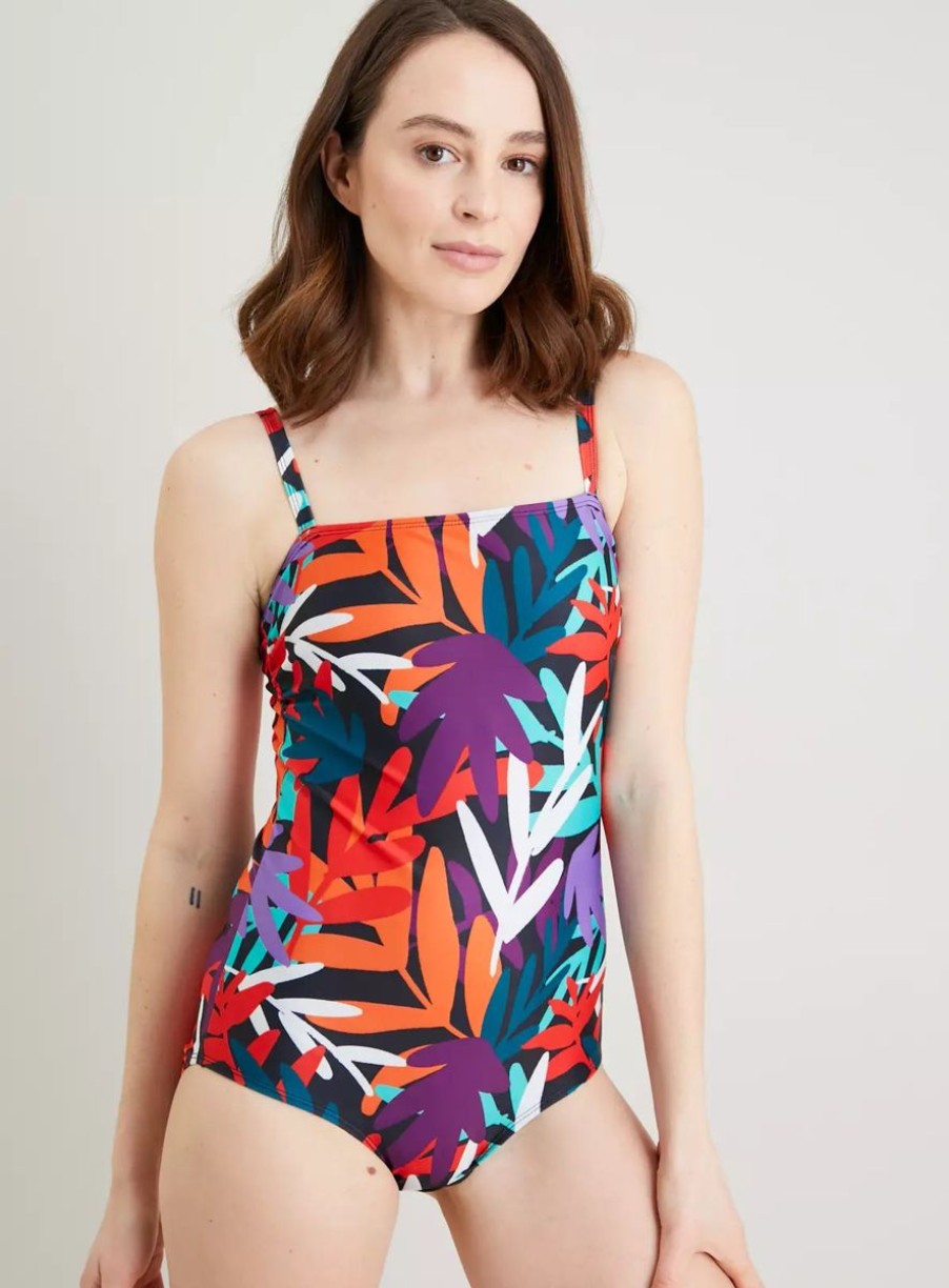 Women Tu Swimwear | Tropical Leaf Swimsuit