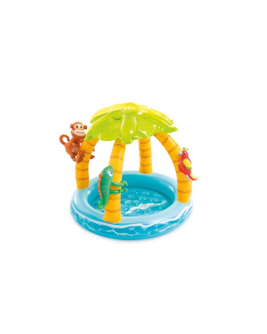 Pool Fun The Beach Company | Tropical Island Inflatable Kiddie Pool