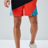 Men Forever21 Swimwear And Board Shorts | Graphic Swim Shorts Red