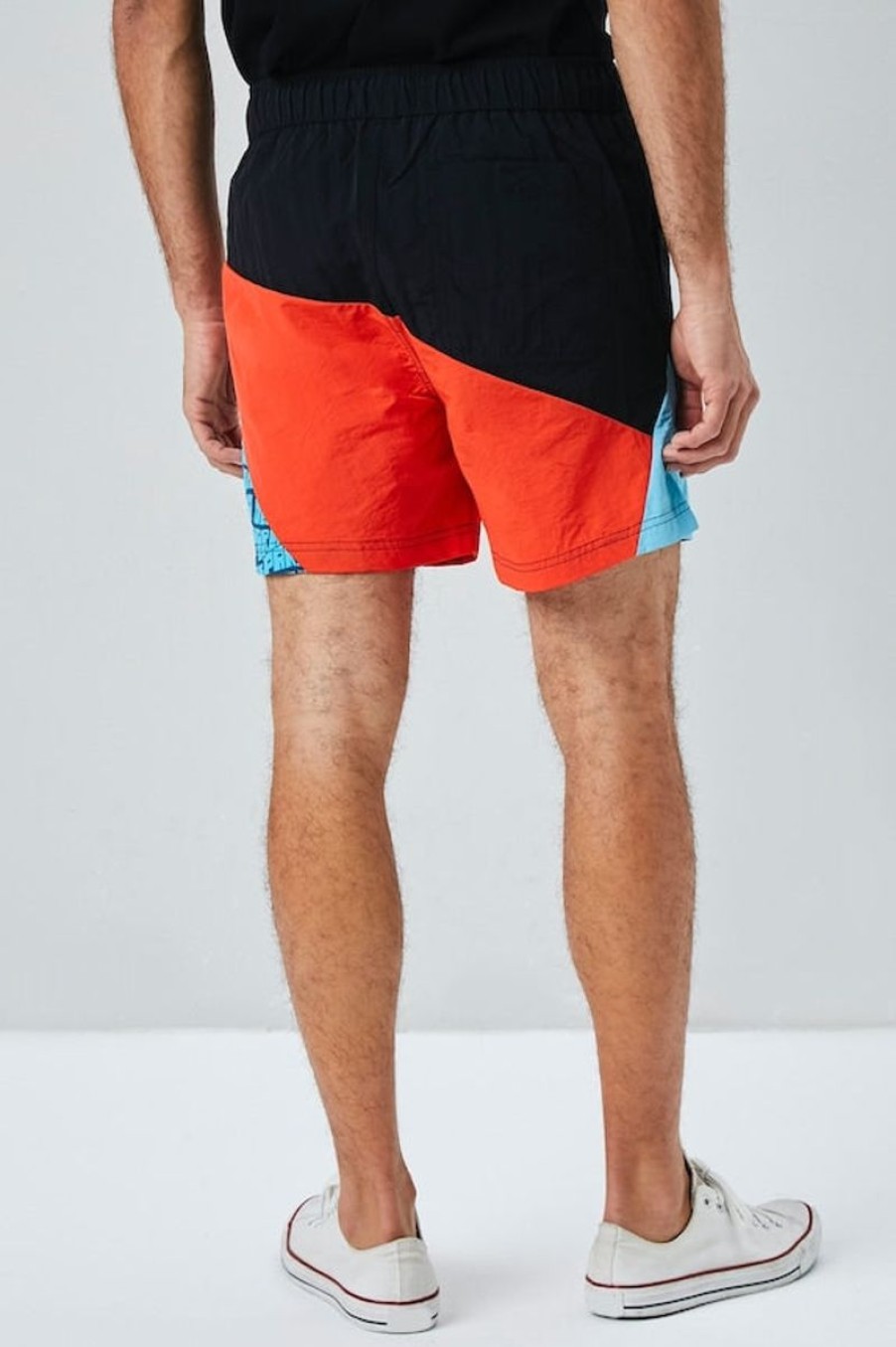 Men Forever21 Swimwear And Board Shorts | Graphic Swim Shorts Red